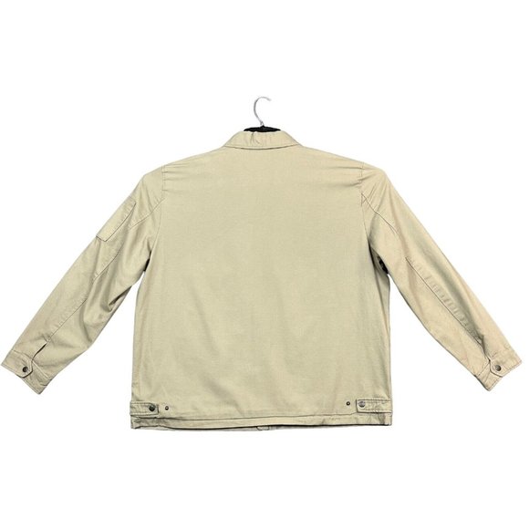 Levis Mens Full Zip Trucker Jacket Size 2XL Beige Canva Fabric Casual & Stylish - Picture 10 of 13